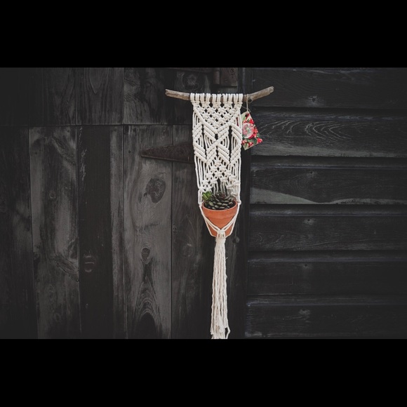 Handmade Macrame Plant Hanger - Picture 1 of 6